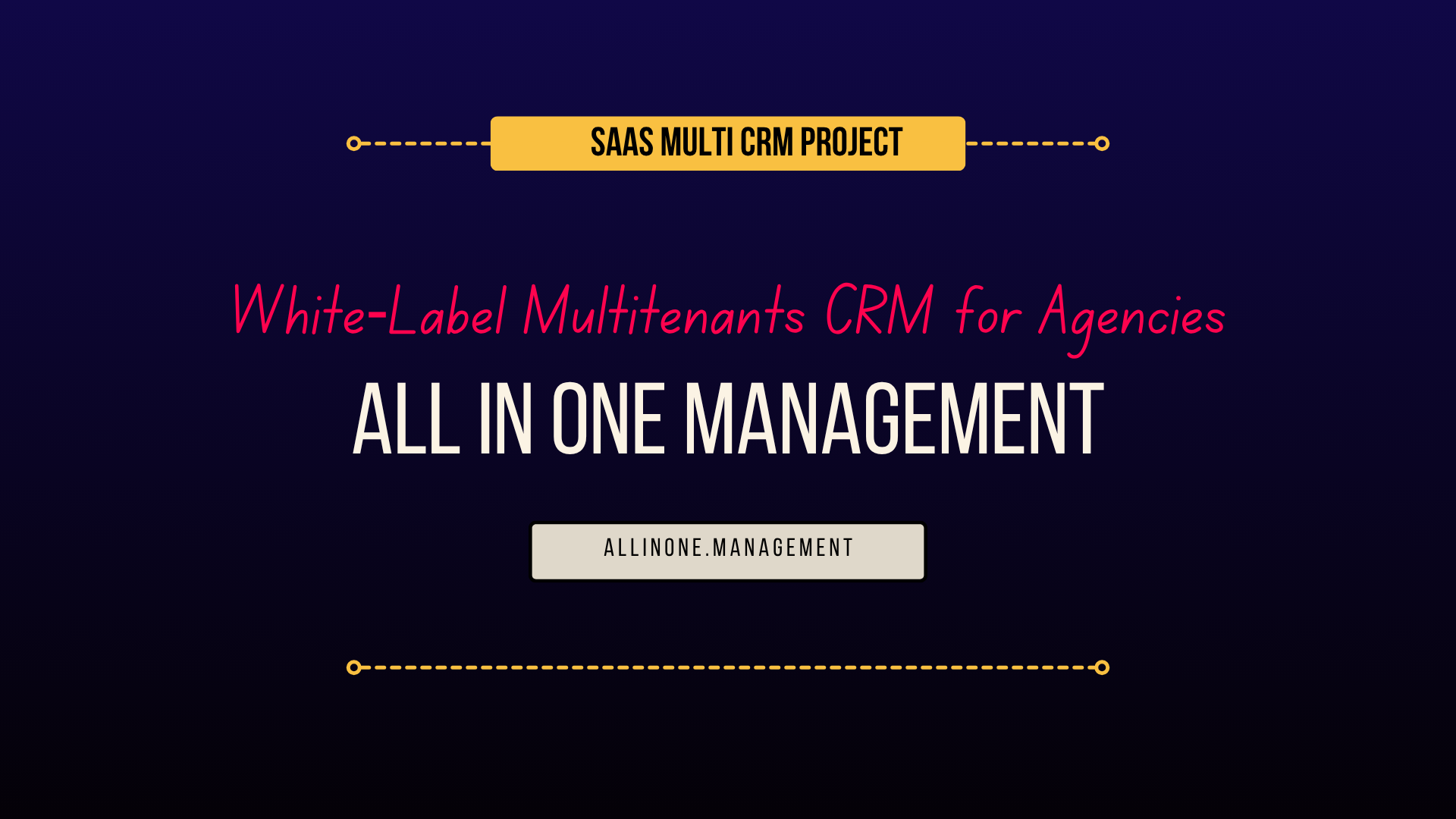 All in One Management – White‑Label CRM for Agencies