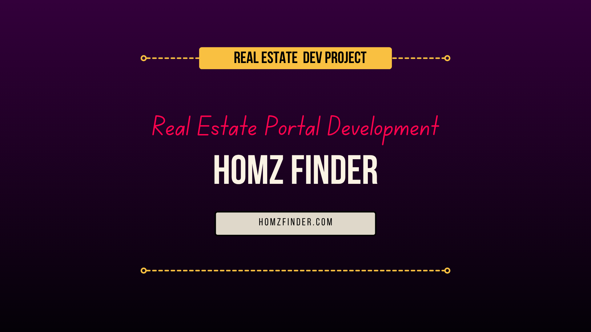 Homz Finder – Real Estate Portal