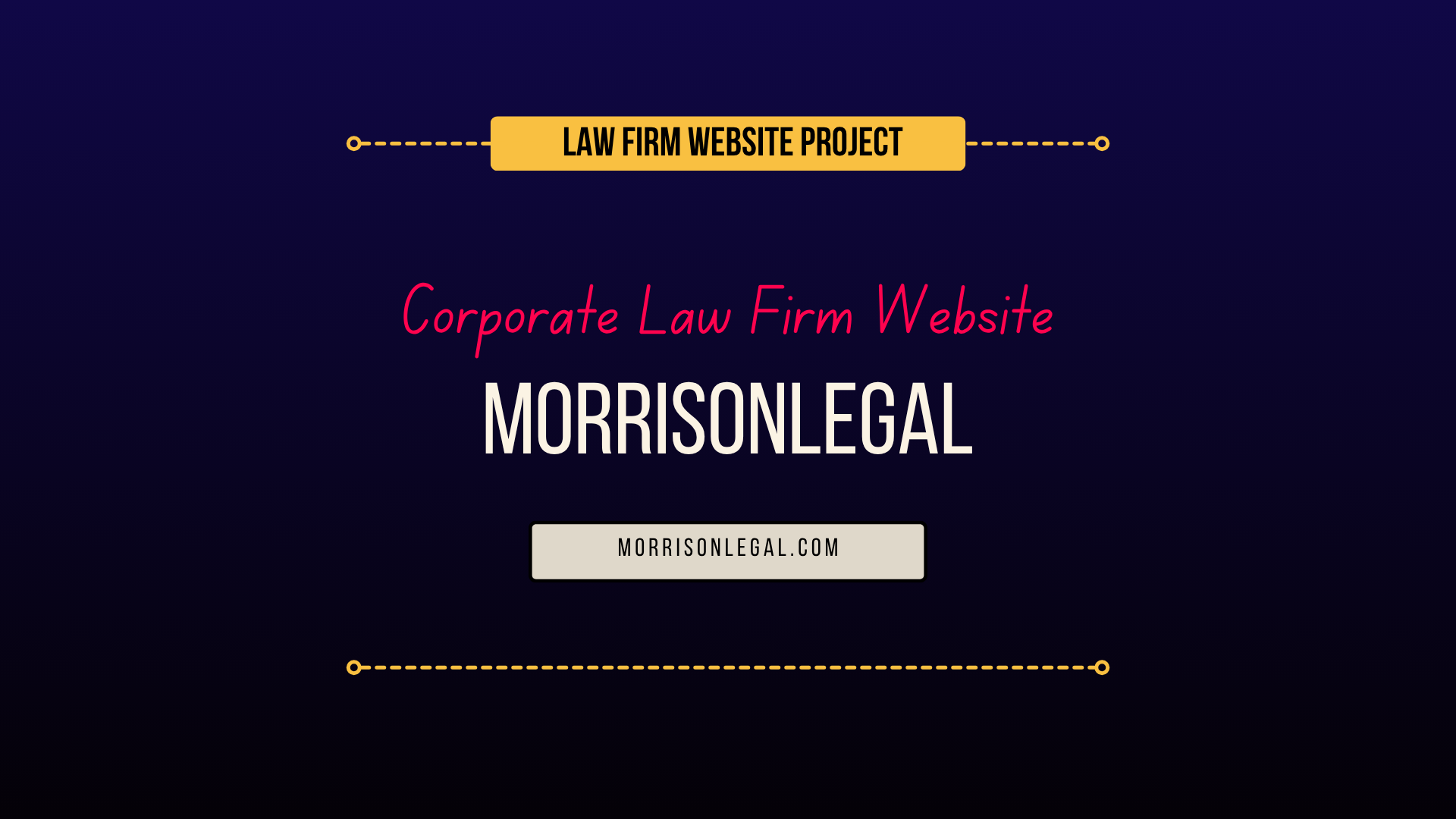 Morrison Legal – Corporate Law Firm Website