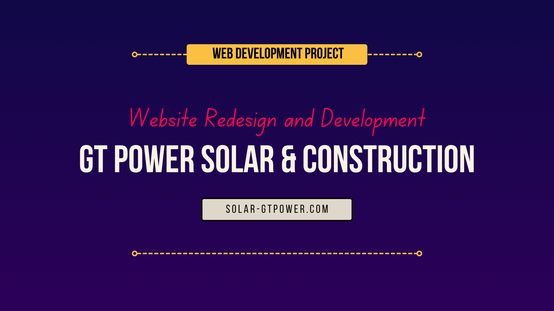 GT Power Solar and Construction – Website Redesign and Digital Transformation